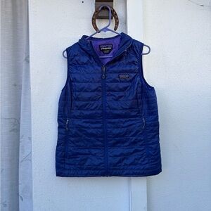 Purple Women's Patagonia Nano Puff Vest (Large)
